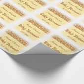 Papier Cadeau Baby shower de la Girafe (Coin)