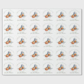 Papier Cadeau Baby shower d'Halloween Crochet couette (Plat)