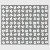 Papier Cadeau Baby shower d'hiver de l'ours polaire (Plat)