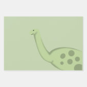 Papier cadeau Baby shower Dinosaur Cute (Devant)