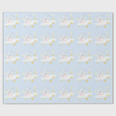 Papier Cadeau Baby-Shower Douce Lune (Plat)