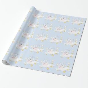 Papier Cadeau Baby-Shower Douce Lune