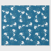 Papier Cadeau Baby shower écossais (Plat)