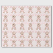 Papier Cadeau Baby Shower Fille (Plat)