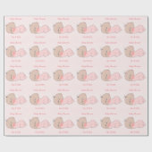 Papier Cadeau Baby Shower Fille (Plat)