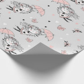 Papier Cadeau Baby Shower Fille (Coin)