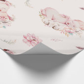 Papier cadeau Baby shower fille (Coin)