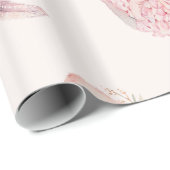 Papier cadeau Baby shower fille (Coin rond)