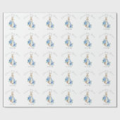 Papier Cadeau Baby shower garçon Blue Peter Rabbit (Plat)