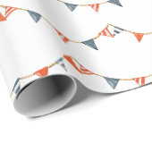 Papier Cadeau Baby shower Indicateurs nautiques (Coin rond)