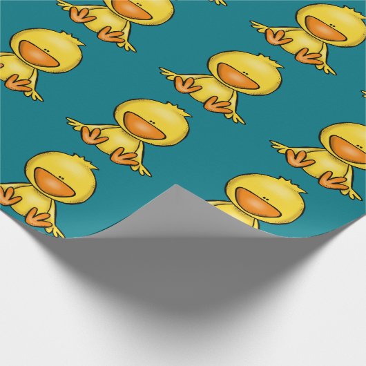 Papier Cadeau baby shower mignon de canard de bébé (Coin)