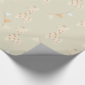 Papier Cadeau Baby shower mignon Giraffe (Coin)