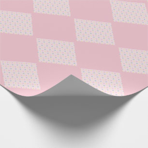 Papier Cadeau Baby Shower Minimaliste Taches Vertes Roses