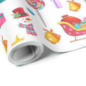 Papier Cadeau Baby shower nouvelle enveloppe cadeau bébé (Coin rond)