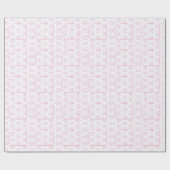 Papier Cadeau Baby shower rose Belle Bébé FleurModèle FleurModèl (Plat)