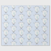 Papier Cadeau Baby shower tissu bébé (Plat)