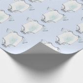 Papier Cadeau Baby shower tissu bébé (Coin)