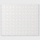 Papier Cadeau Baby shower Unicorne Rainbow Pastel (Plat)