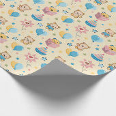 Papier Cadeau Baby shower wrapping paper (Coin)