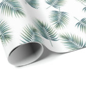 Papier Cadeau Baby Shower Wrapping Paper Fern Pattern Dinosaur (Coin rond)