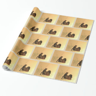 Papier Cadeau Baby-souris - Singes de la faune Primates