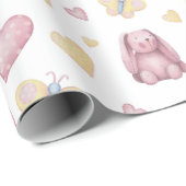 Papier Cadeau Baby themed wrapping paper (Coin rond)