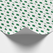Papier Cadeau Bac de fin d'études verte (Coin)