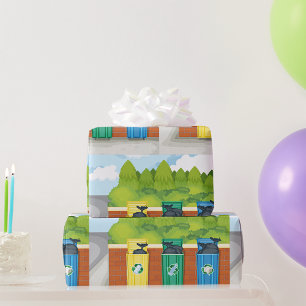 Papier Cadeau Bac de recyclage