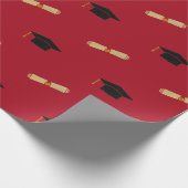 Papier Cadeau Bac et diplôme de parties scintillant (Coin)