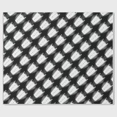 Papier Cadeau Bachelor Party Groomsman Team Groom black tuxedo (Plat)