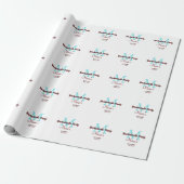 Papier Cadeau bachelorette parti monogramme ajouter nom date pla (Déroulé)