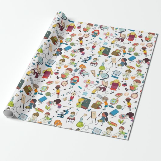 Papier Cadeau Back to school (Déroulé)