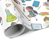Papier Cadeau Back to school (Coin rond)