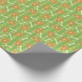 Papier Cadeau background witdogs and bonbons (Coin)