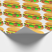 Papier Cadeau Bacon Cheeseburger (Coin)