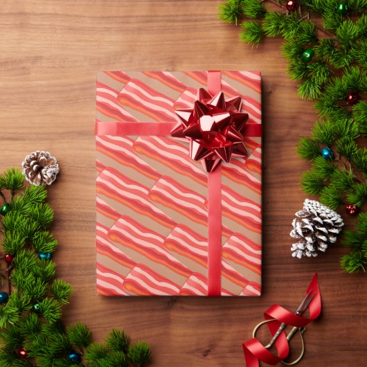 Papier Cadeau Bacon mignon (Cadeau de vacances)