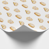 Papier Cadeau Bacon Oeuf et fromage Bagel Petit déjeuner Sandwic (Coin)