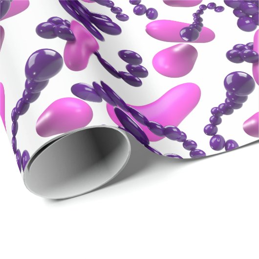 Papier Cadeau Bactérie (Coin rond)