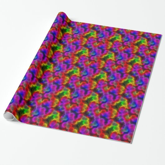 Papier Cadeau Bactéries colorées (Déroulé)