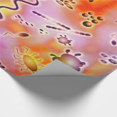 Papier Cadeau Bactéries colorées (Coin)