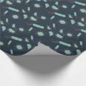 Papier Cadeau Bactéries sous le microscope (Coin)
