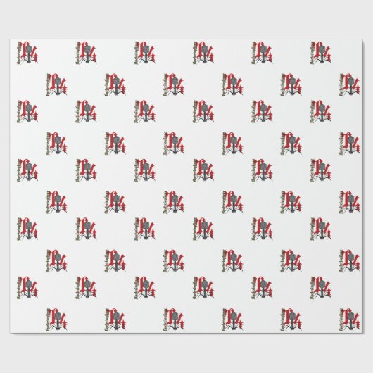 Papier Cadeau Bactériophage T4 (Plat)