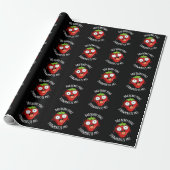 Papier Cadeau Bad Berry Puns Paille-matize Me Fruit Pun Dark BG (Déroulé)
