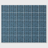 Papier Cadeau Bada Boom Bada Bing, Onomatopée Allitérative (Plat)