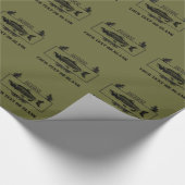 Papier Cadeau Badge de pêcheur de combat de l'Alaska (Coin)