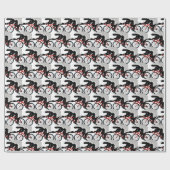 Papier Cadeau Badger De Miel À Vélo (Plat)