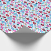 Papier Cadeau Badges de patchs de dessin animé : pop art. (Coin)