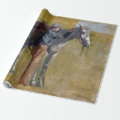 Papier Cadeau Badlands, Cowboy Horse Old West Thomas Eakins (Déroulé)