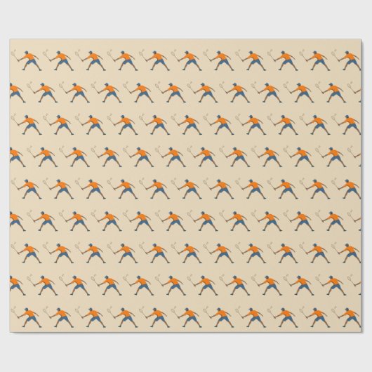 Papier Cadeau Badminton (Plat)