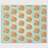 Papier Cadeau Bagages saumons (Plat)